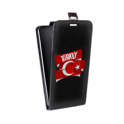 Дизайнерский вертикальный чехол-книжка для HTC Desire Eye Флаг Турции