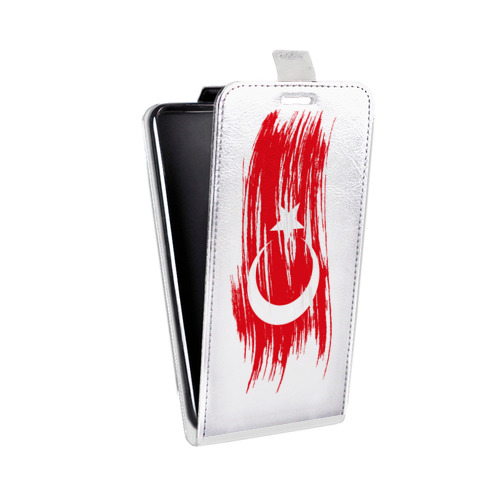 Дизайнерский вертикальный чехол-книжка для Alcatel One Touch Pop C9 Флаг Турции