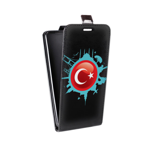 Дизайнерский вертикальный чехол-книжка для Huawei Honor 6 Plus Флаг Турции