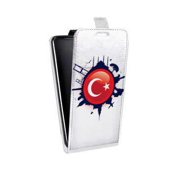 Дизайнерский вертикальный чехол-книжка для OnePlus 5 Флаг Турции (на заказ)