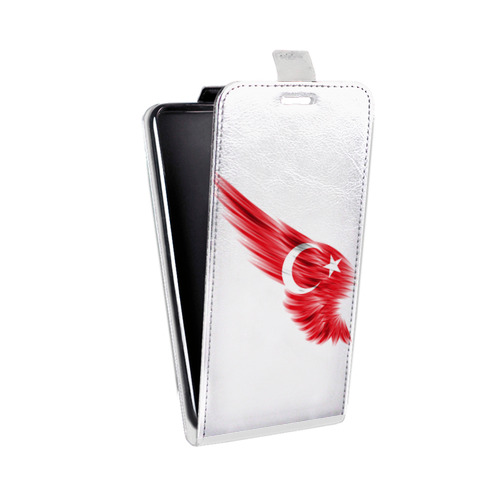 Дизайнерский вертикальный чехол-книжка для Huawei P30 Lite Флаг Турции