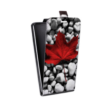 Дизайнерский вертикальный чехол-книжка для Huawei Honor 8s флаг Канады (на заказ)