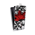 Дизайнерский вертикальный чехол-книжка для ASUS ZenFone Go ZB500KL флаг Канады