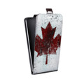 Дизайнерский вертикальный чехол-книжка для Sony Xperia XZ флаг Канады