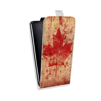 Дизайнерский вертикальный чехол-книжка для Lenovo Vibe K5 флаг Канады (на заказ)