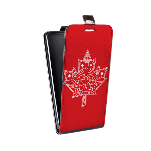 Дизайнерский вертикальный чехол-книжка для Huawei Honor 30 Флаг Канады