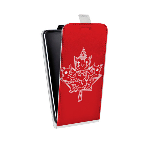 Дизайнерский вертикальный чехол-книжка для ASUS ZenFone Max M2 Флаг Канады