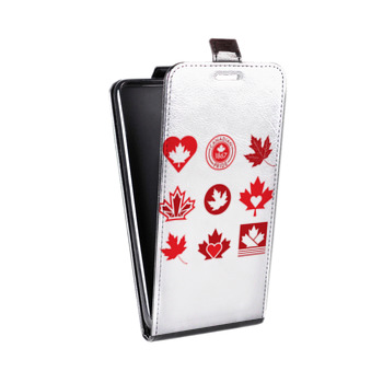 Дизайнерский вертикальный чехол-книжка для Lenovo Vibe K5 Флаг Канады (на заказ)