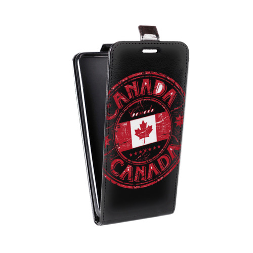 Дизайнерский вертикальный чехол-книжка для Huawei Y9s Флаг Канады