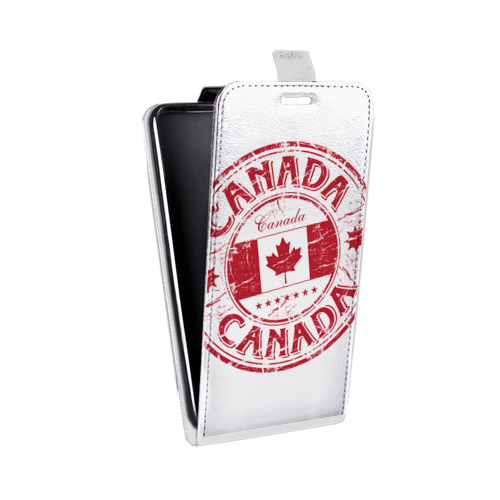 Дизайнерский вертикальный чехол-книжка для Realme 5 Флаг Канады