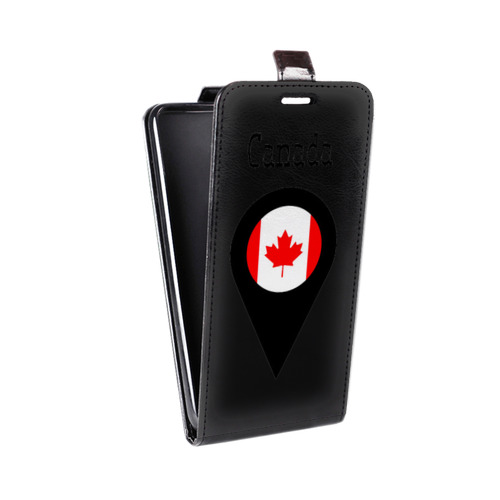 Дизайнерский вертикальный чехол-книжка для Alcatel One Touch Idol Ultra Флаг Канады