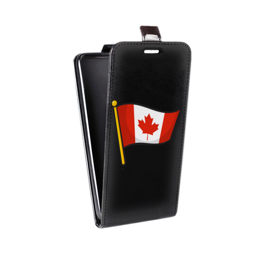Дизайнерский вертикальный чехол-книжка для Lenovo A6000 Флаг Канады