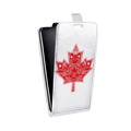 Дизайнерский вертикальный чехол-книжка для HTC Desire 200 Флаг Канады