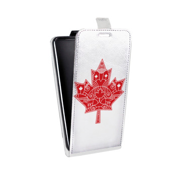 Дизайнерский вертикальный чехол-книжка для Fly Iq4403 Energie 3 Флаг Канады (на заказ)
