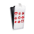 Дизайнерский вертикальный чехол-книжка для HTC Desire 530 Флаг Канады