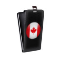 Дизайнерский вертикальный чехол-книжка для HTC Desire 12 Флаг Канады