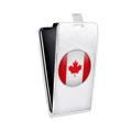 Дизайнерский вертикальный чехол-книжка для ASUS ZenFone 4 ZE554KL Флаг Канады