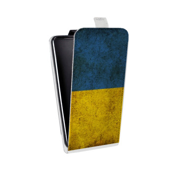Дизайнерский вертикальный чехол-книжка для Samsung Galaxy S6 Edge флаг Украины (на заказ)