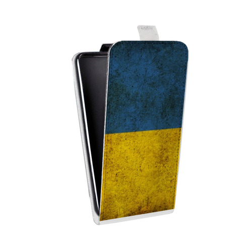 Дизайнерский вертикальный чехол-книжка для Motorola Moto G7 Play флаг Украины