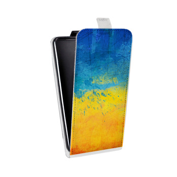 Дизайнерский вертикальный чехол-книжка для Huawei P40 Lite E флаг Украины (на заказ)