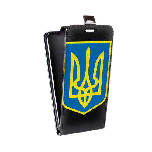 Дизайнерский вертикальный чехол-книжка для Motorola Moto G7 Play Флаг Украины