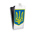 Дизайнерский вертикальный чехол-книжка для HTC 10 Флаг Украины