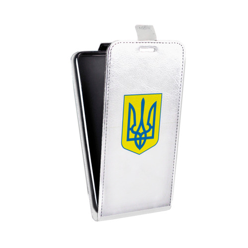 Дизайнерский вертикальный чехол-книжка для HTC Desire 400 Флаг Украины