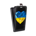 Дизайнерский вертикальный чехол-книжка для ZTE Blade A510 Флаг Украины