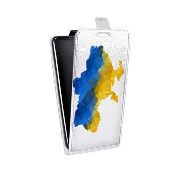Дизайнерский вертикальный чехол-книжка для Samsung Galaxy A5 (2016) Флаг Украины (на заказ)