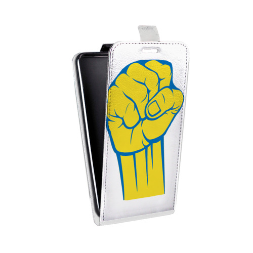Дизайнерский вертикальный чехол-книжка для HTC Desire 530 Флаг Украины