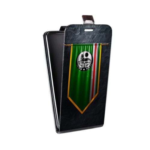 Дизайнерский вертикальный чехол-книжка для Realme 7 Pro флаг Чечни