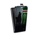 Дизайнерский вертикальный чехол-книжка для Alcatel One Touch Idol флаг Чечни