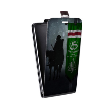 Дизайнерский вертикальный чехол-книжка для Samsung Galaxy S6 Edge флаг Чечни (на заказ)