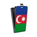Дизайнерский вертикальный чехол-книжка для HTC One X10 Флаг Азербайджана