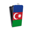 Дизайнерский вертикальный чехол-книжка для Alcatel Idol 5S Флаг Азербайджана
