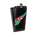 Дизайнерский вертикальный чехол-книжка для Asus ZenFone 3 Deluxe Флаг Азербайджана