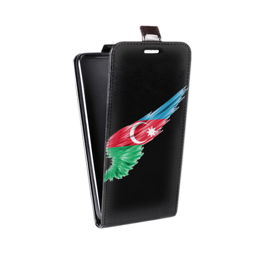 Дизайнерский вертикальный чехол-книжка для Samsung Galaxy Note 7 Флаг Азербайджана