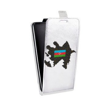 Дизайнерский вертикальный чехол-книжка для BlackBerry Motion Флаг Азербайджана (на заказ)