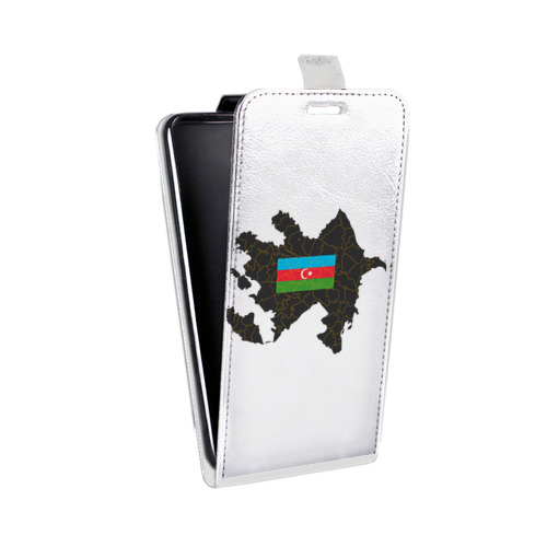 Дизайнерский вертикальный чехол-книжка для Doogee X5 Max Флаг Азербайджана