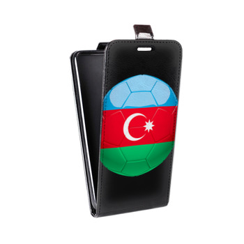 Дизайнерский вертикальный чехол-книжка для Huawei Y5 II Флаг Азербайджана (на заказ)