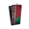 Дизайнерский вертикальный чехол-книжка для OnePlus 8T Флаг Белоруссии