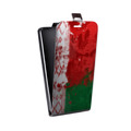 Дизайнерский вертикальный чехол-книжка для HTC Desire 728 Флаг Белоруссии