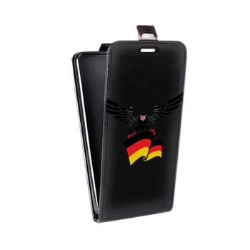 Дизайнерский вертикальный чехол-книжка для Huawei Y5 II Флаг Германии (на заказ)