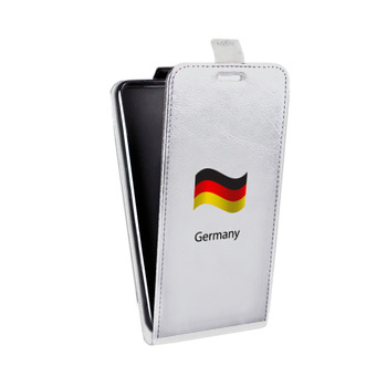 Дизайнерский вертикальный чехол-книжка для Huawei P10 Флаг Германии (на заказ)