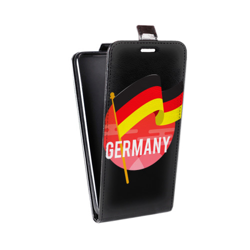 Дизайнерский вертикальный чехол-книжка для Iphone 5c Флаг Германии