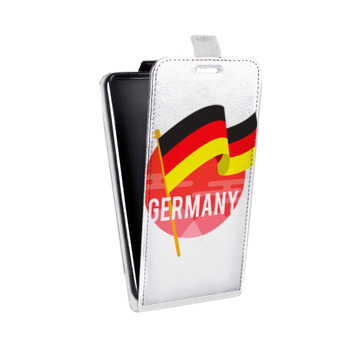 Дизайнерский вертикальный чехол-книжка для Asus ZenFone 3 Max Флаг Германии (на заказ)