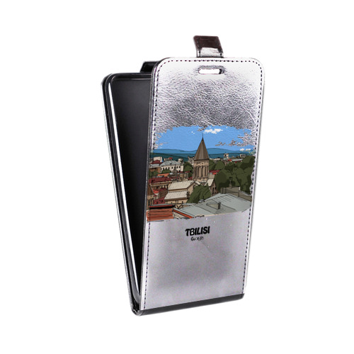 Дизайнерский вертикальный чехол-книжка для LG L80 Грузия