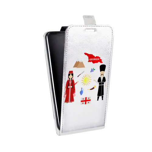 Дизайнерский вертикальный чехол-книжка для Xiaomi RedMi Note 4X Грузия