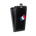 Дизайнерский вертикальный чехол-книжка для Alcatel One Touch Idol Флаг Франции