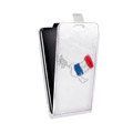 Дизайнерский вертикальный чехол-книжка для Alcatel One Touch Pop 2 (4.5) Флаг Франции